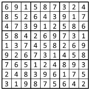 Completed grid for puzzle 20