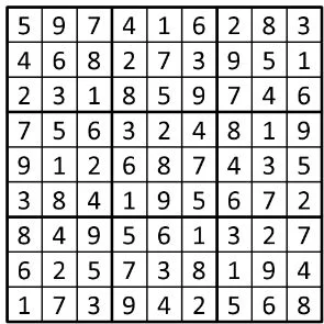 Completed grid for puzzle 204