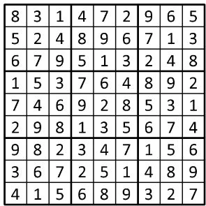Completed grid for puzzle 206