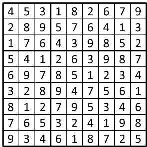 Completed grid for puzzle 208