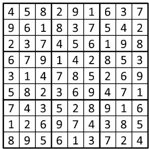 Completed grid for puzzle 213