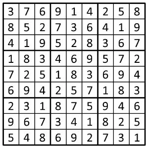 Completed grid for puzzle 217