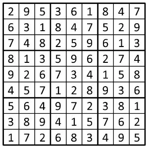 Completed grid for puzzle 219