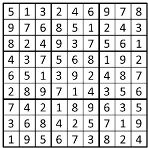 Completed grid for puzzle 221