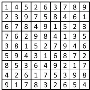 Completed grid for puzzle 223