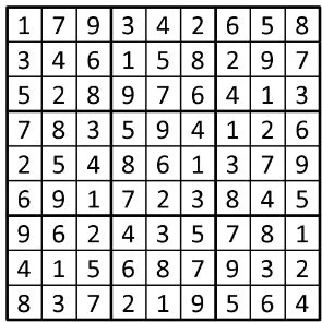 Completed grid for puzzle 224