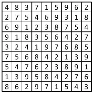 Completed grid for puzzle 225