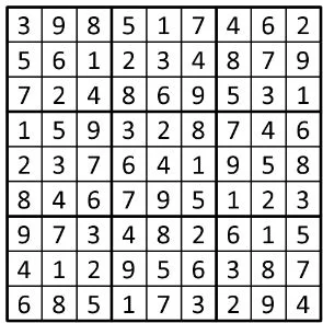 Completed grid for puzzle 226