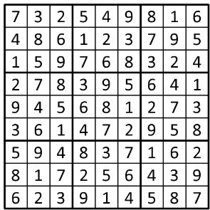 Completed grid for puzzle 227