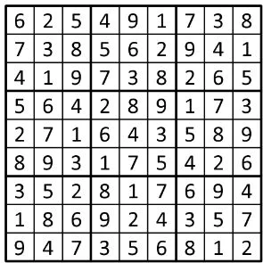 Completed grid for puzzle 228