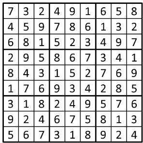 Completed grid for puzzle 230