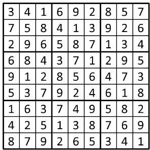 Completed grid for puzzle 235