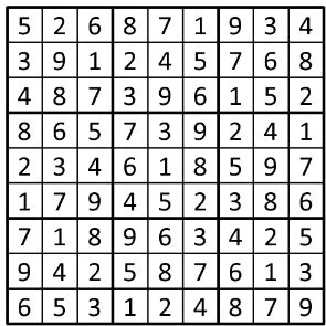 Completed grid for puzzle 236