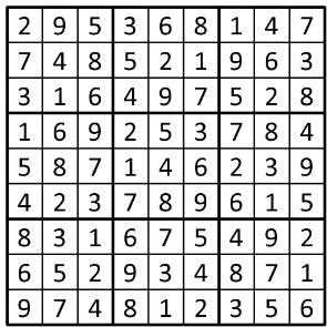 Completed grid for puzzle 237