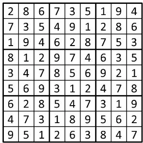 Completed grid for puzzle 238
