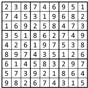 Completed grid for puzzle 24