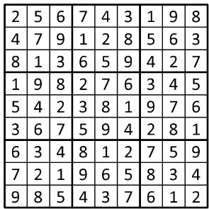 Completed grid for puzzle 244
