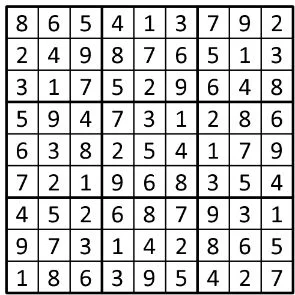 Completed grid for puzzle 245