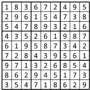 Completed grid for puzzle 26