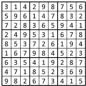 Completed grid for puzzle 32