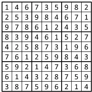 Completed grid for puzzle 37