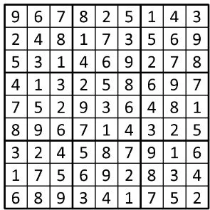 Completed grid for puzzle 38