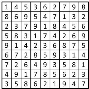 Completed grid for puzzle 46