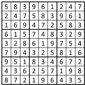 Completed grid for puzzle 47