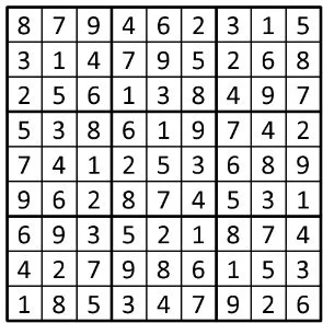 Completed grid for puzzle 49