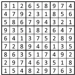 Completed grid for puzzle 5