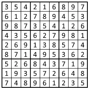 Completed grid for puzzle 53