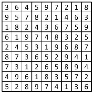 Completed grid for puzzle 55