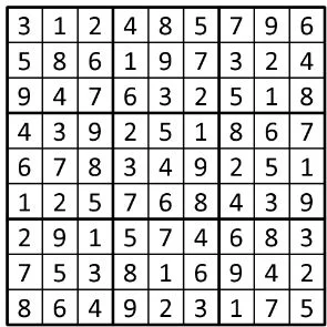 Completed grid for puzzle 56