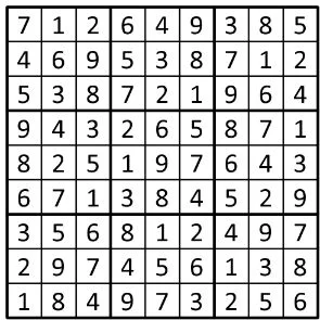 Completed grid for puzzle 58