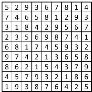 Completed grid for puzzle 66