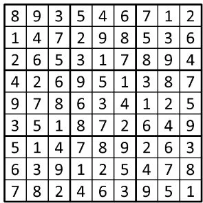 Completed grid for puzzle 7