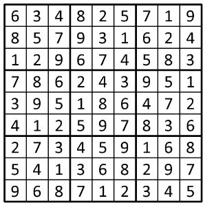Completed grid for puzzle 72