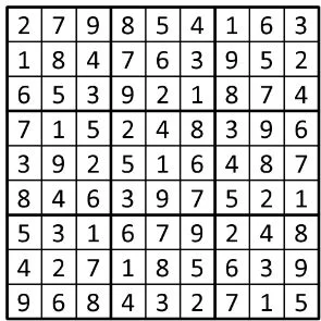 Completed grid for puzzle 75