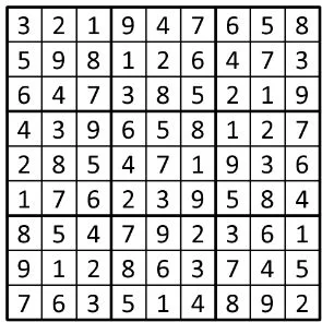 Completed grid for puzzle 78