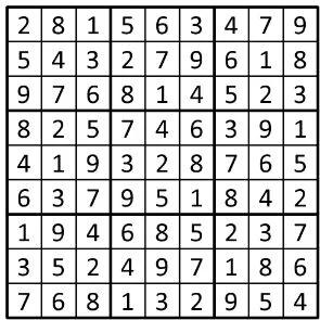 Completed grid for puzzle 89