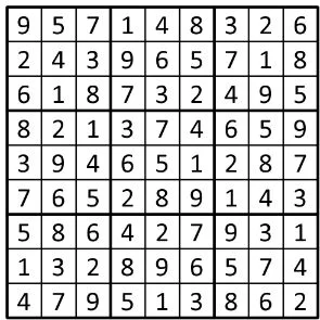 Completed grid for puzzle 93