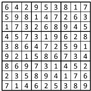 Completed grid for puzzle 99