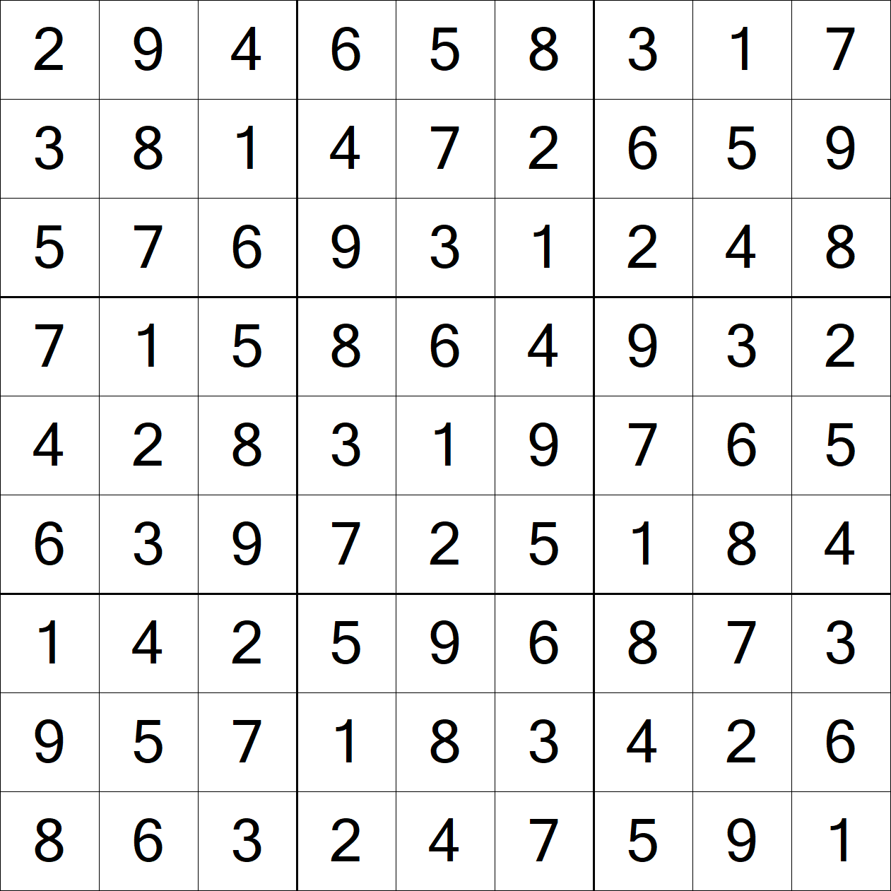 Solution to Very Hard Sudoku