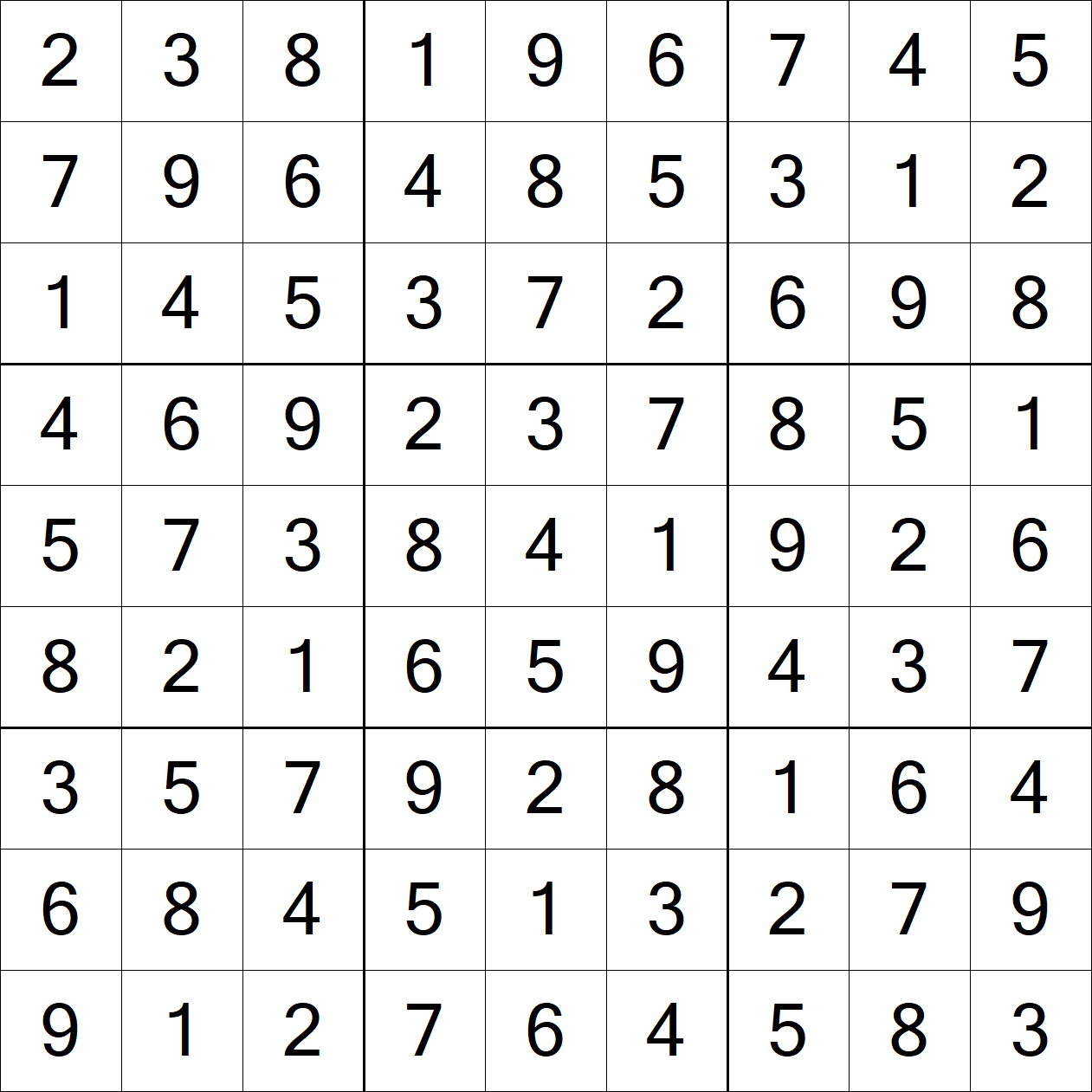 Solution to Very Hard Sudoku