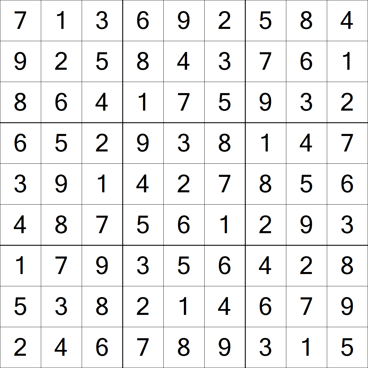 Solution to Very Hard Sudoku