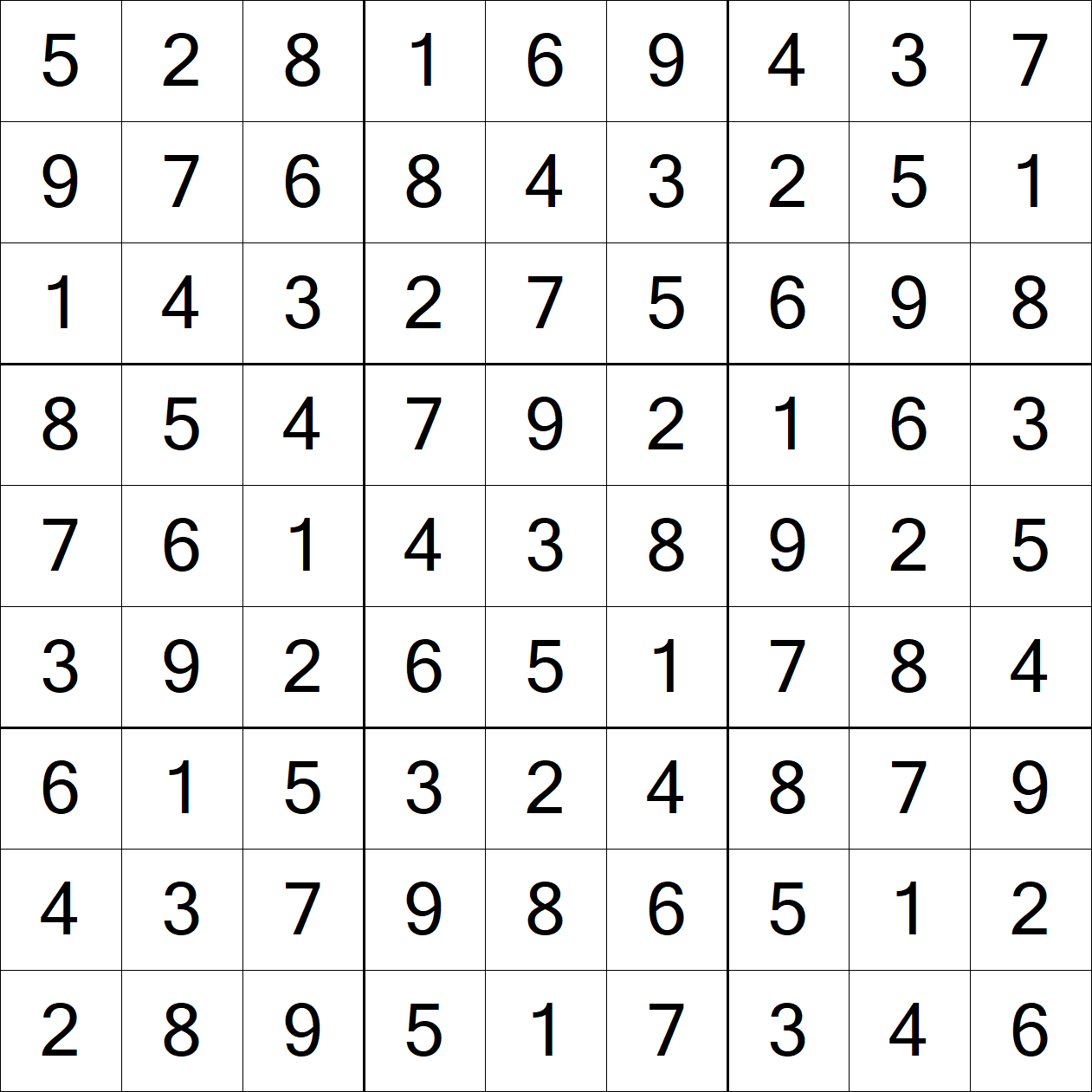 Solution to Very Hard Sudoku