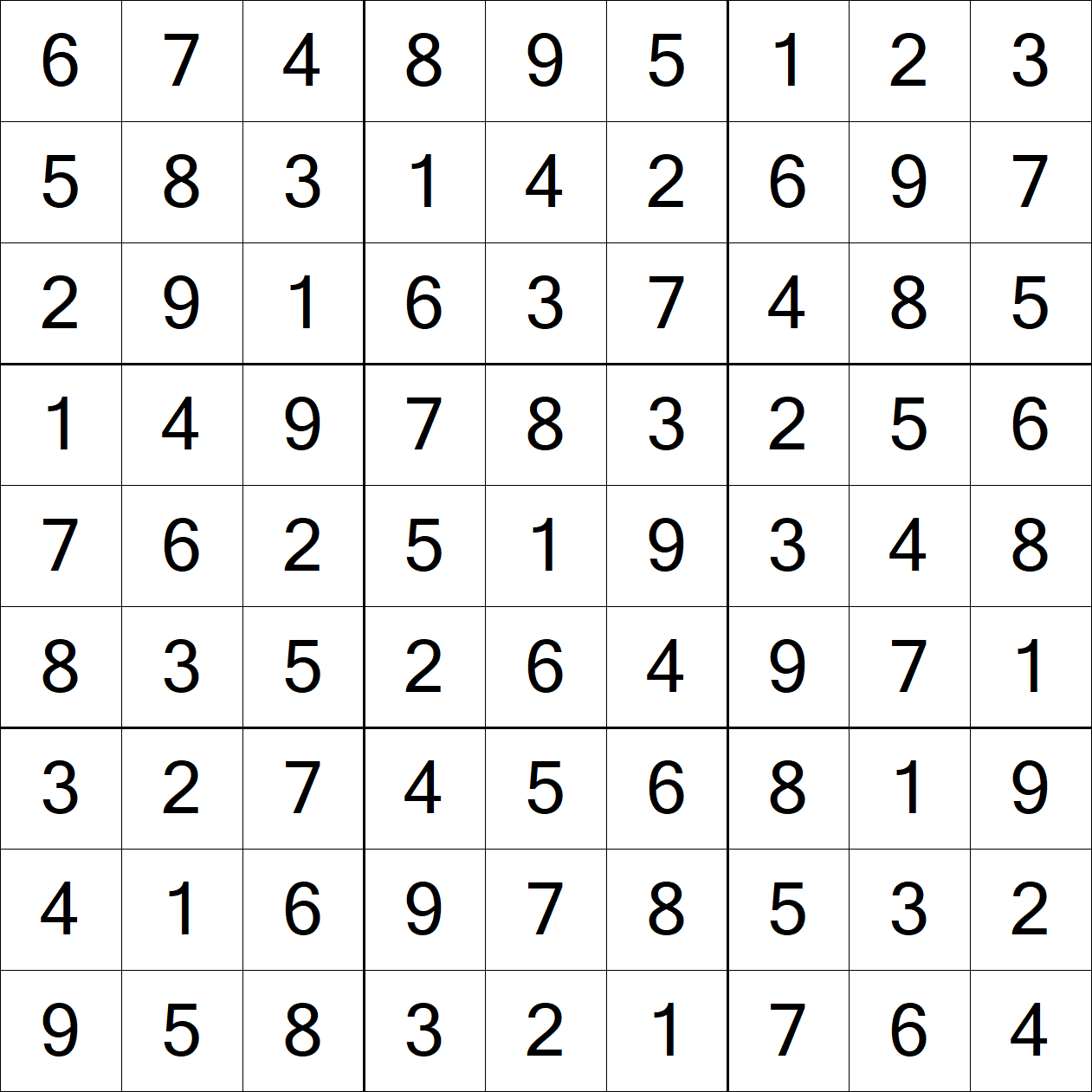 Solution to Very Hard Sudoku