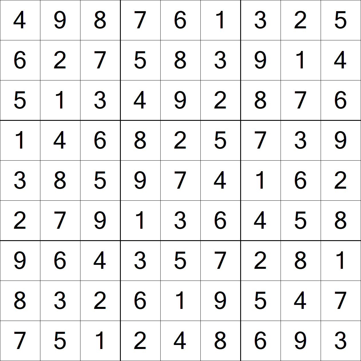 Solution to Extreme Sudoku