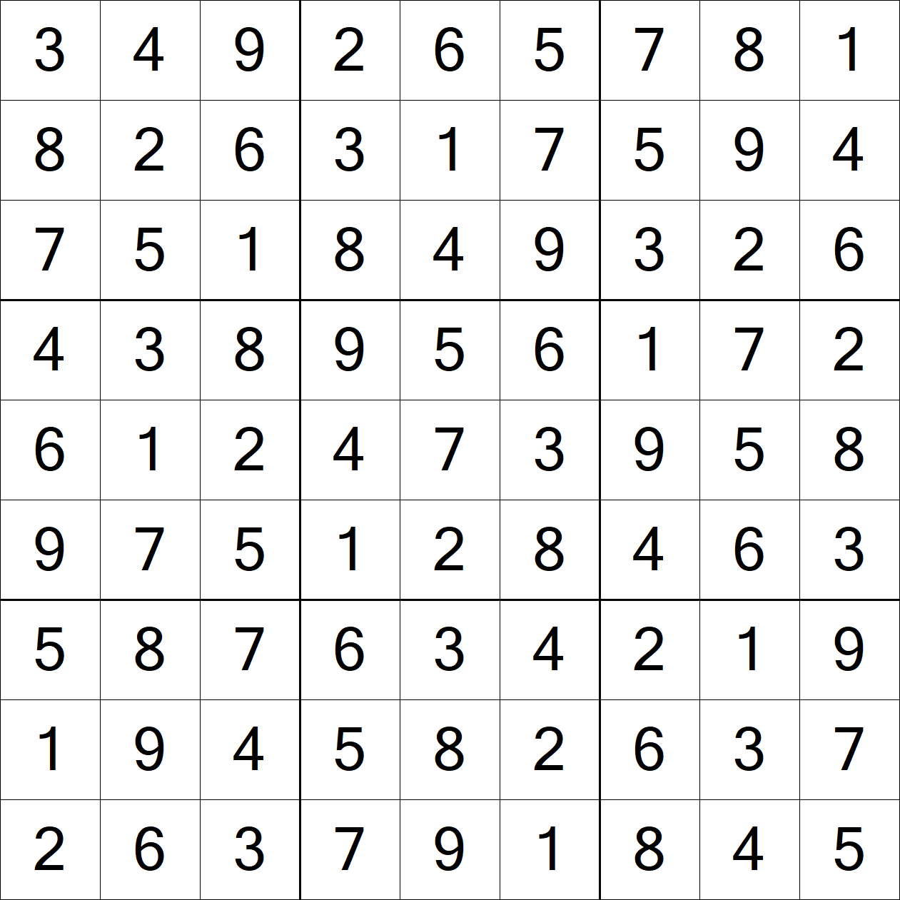 Solution to Very Hard Sudoku