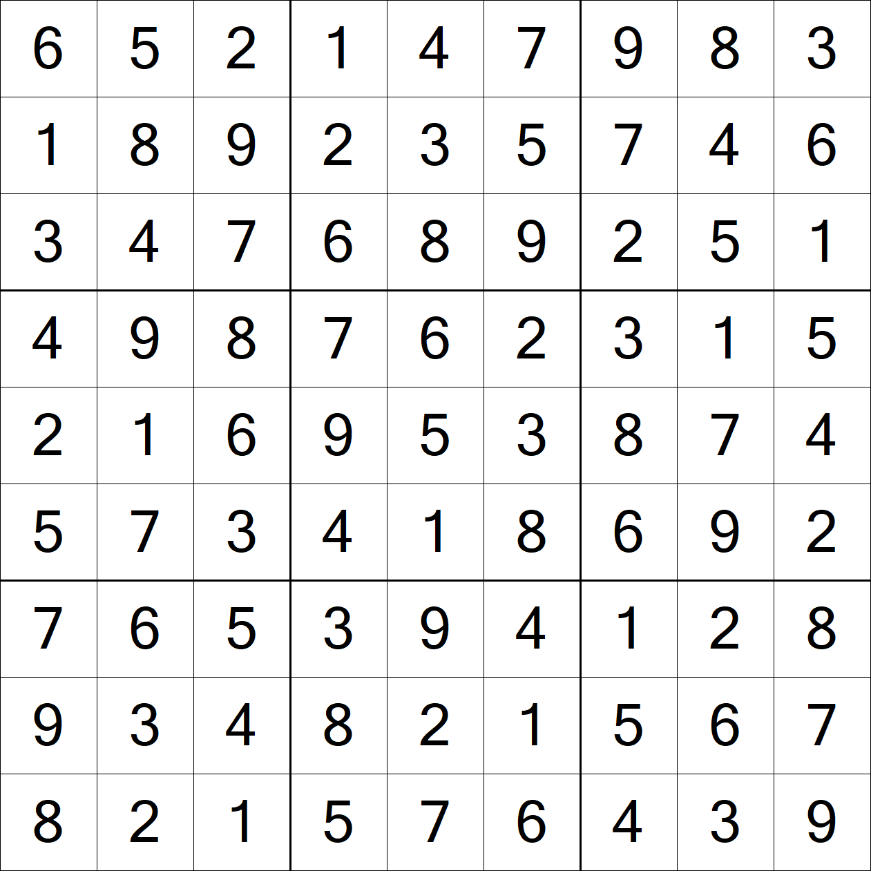 Solution to Very Hard Sudoku